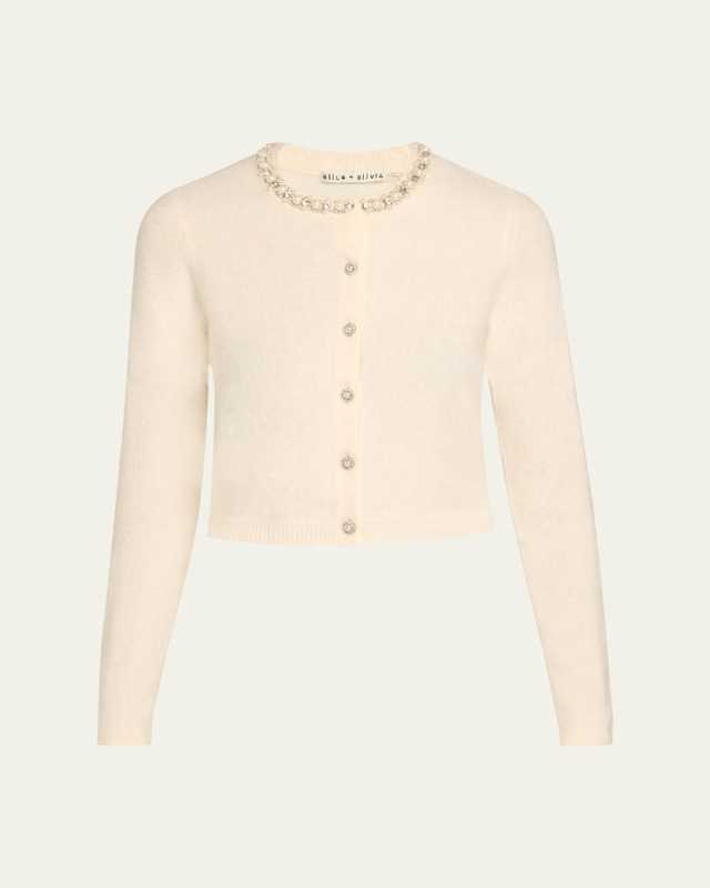 Dollie Embellished Cashmere Cardigan